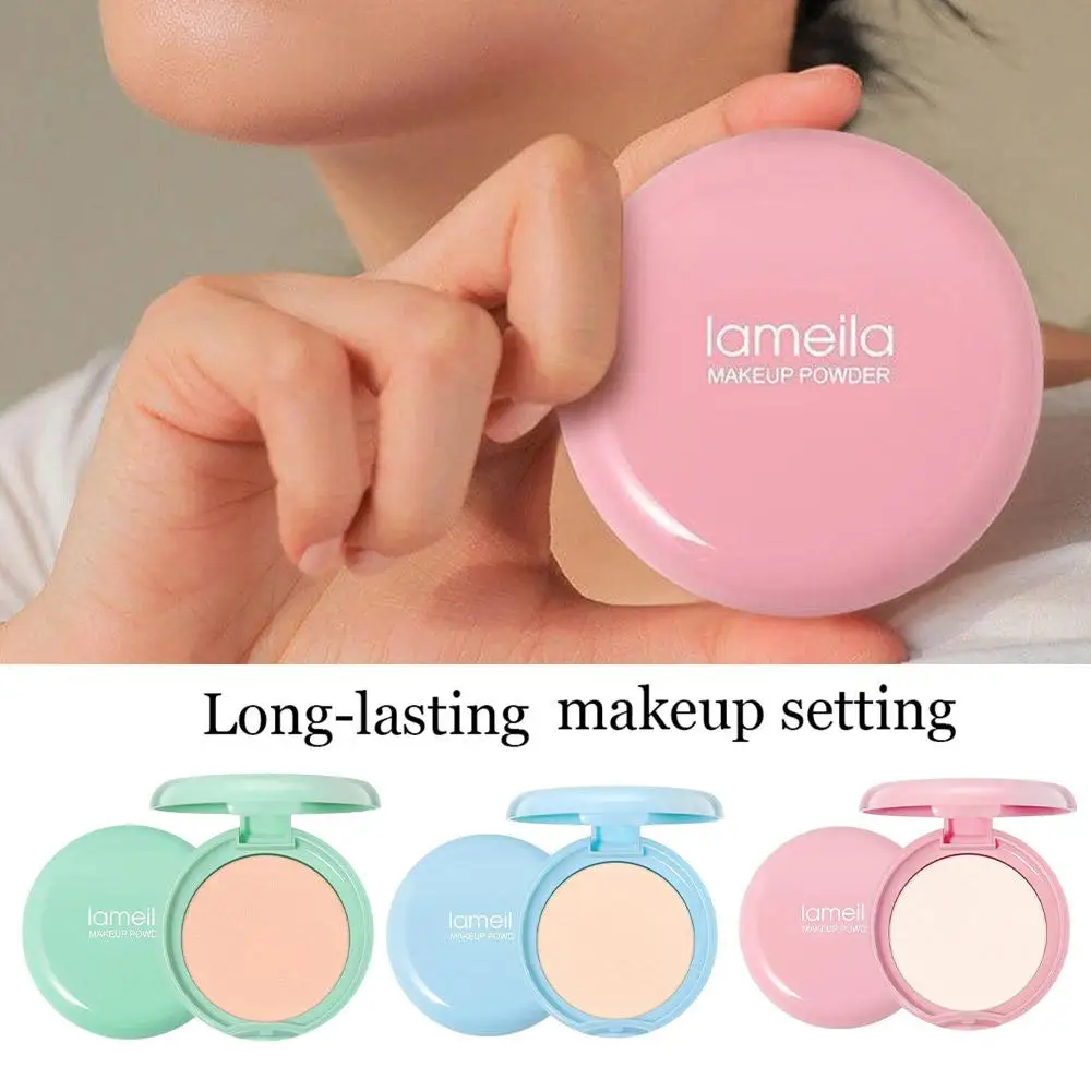 

Face Pressed Powder Foundation Full Coverage Long Lasting Oil Control Natural Face Powder Mineral Foundation Powder Makeup