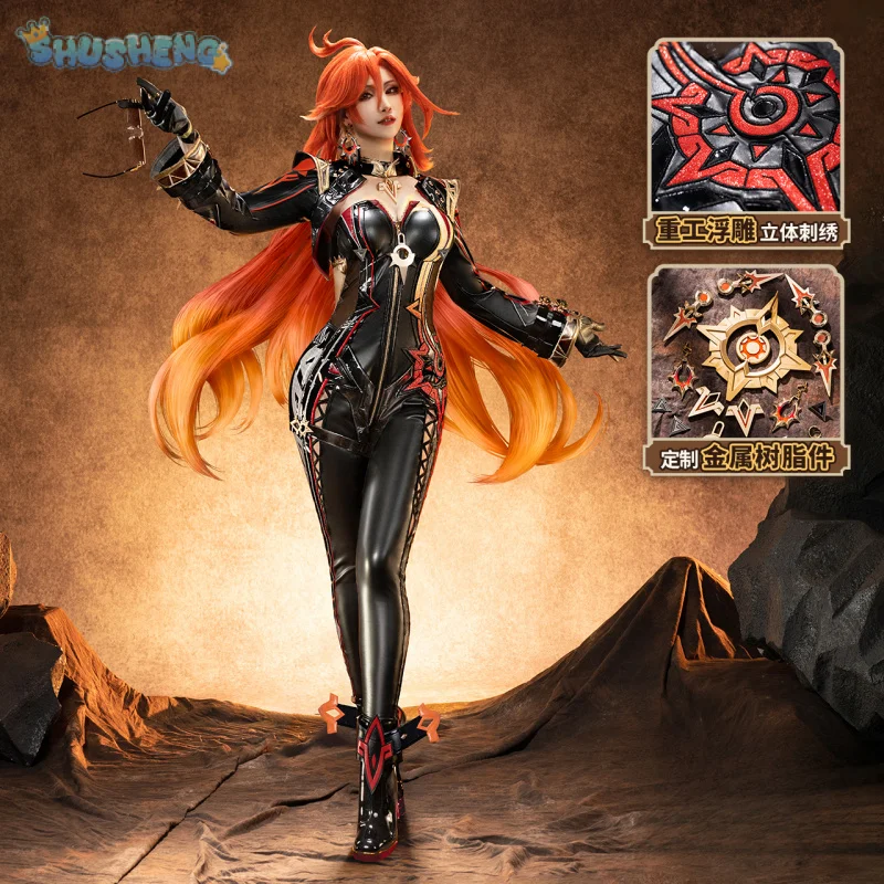 Косплей-костюм Mavuika Pyro Archon Game Genshin ударопрочные аксессуары парики реквизит