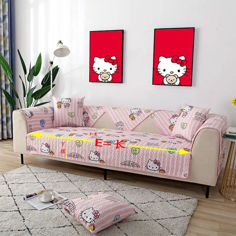 1 шт. Подушка для дивана Hello Kitty на все сезоны длинная нескользящая подушка