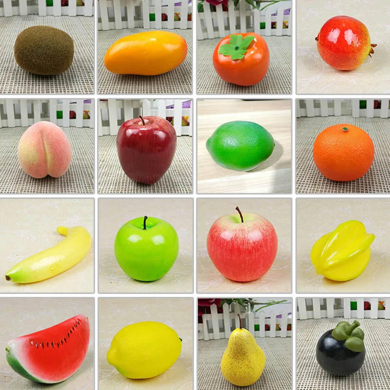 

Artificial Fruits Plastic Fake Fruit Kitchen Table DIY Home Decoration Fake Orange Peach Peach Ornament Photography Prop