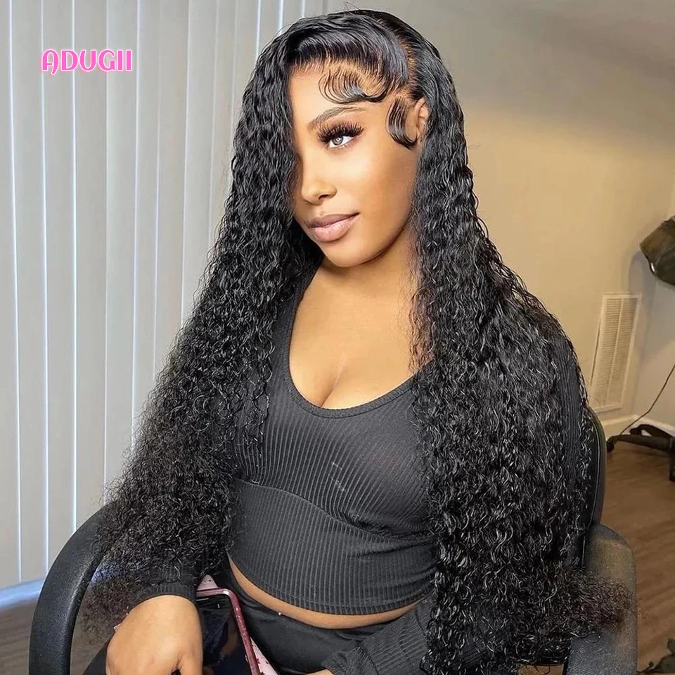 

13x 4 парики из человеческих волос на сетке спереди, парики с глубокой волной на сетке спереди, вьющиеся парики для женщин, бразильские волосы,...