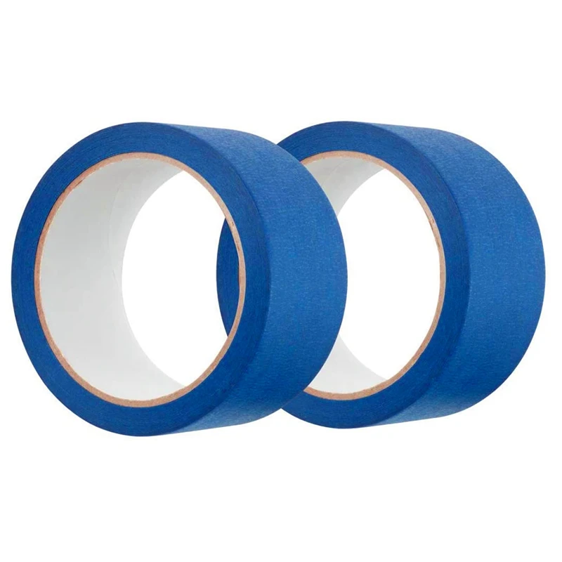 

2Pcs Blue Painters Tape 2 Inches Wide,Removable Masking Tape, for House Decoration, 3D Printer, Calligraphy and Painting