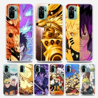 naruto clear case for redmi note 7 8 9 10 5g 4g 8t pro redmi 8 8a 7a 9a 9c k20 k30 k40 y3 10x 4g soft cover anime uchiha sasuke