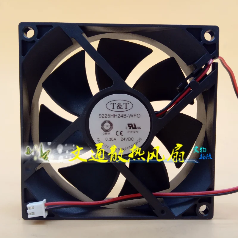 

2-проводной Вентилятор охлаждения сервера T & T 9225HH24B-WFO DC 24 В 0,30 а 92x92x25 мм