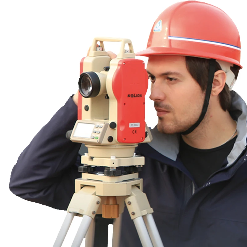 Электронный теодолит KOLIDA DT-02LL для точного измерения угла электромеридиана La ser на