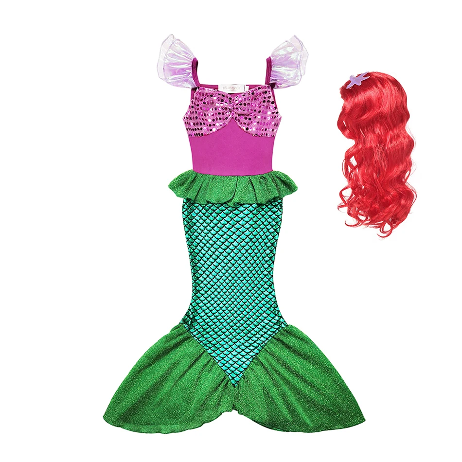 Детский костюм для косплея Русалка Ариэль 2022 |