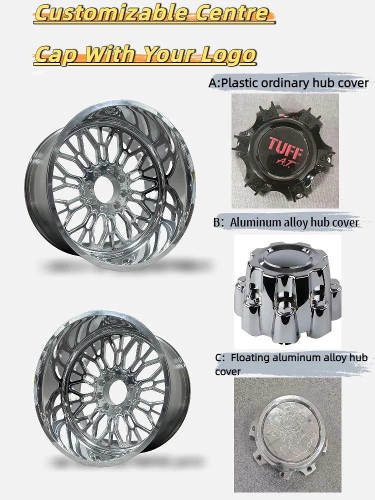 22x12 22x14 24x12 24x14 26x16 28x16 Кованые колеса для грузовиков 4x4 Offroad 8x170 8x180 8x6,5 6x5,5 Полированные колеса для грузовиков (art.: 3920d45dae92d) - 3920d45dae92d