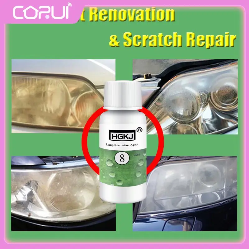 

Hgkj 24 Portable Repair Fluid Universal Car Headlight Retreading Agent Durable Car Polishing Repair Kit Car Accessories For Car