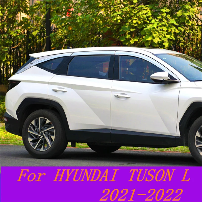 

For HYUNDAI TUSON L 2021 2022 Rain and Rain Window Imported Rain and Rain Shield Electroplating Rain Shield Rain Eyebrow