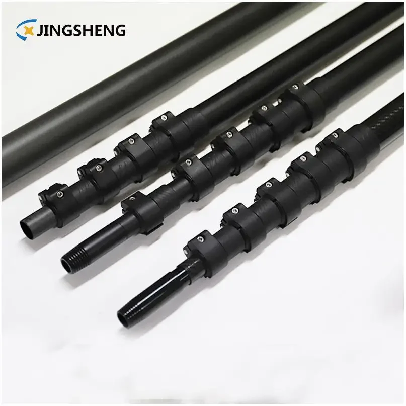 Зажим Телескопическая стойка из углеродного волокна с поворотным замком для