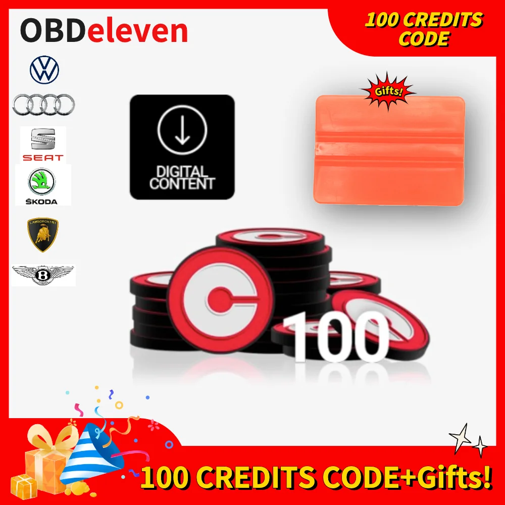 

100 кредит только для OBDeleven OBD11 OBDeleven Nextgen устройство для VW Polo Golf для Volkswagen / Audi A3 A4 Seat / Skoda