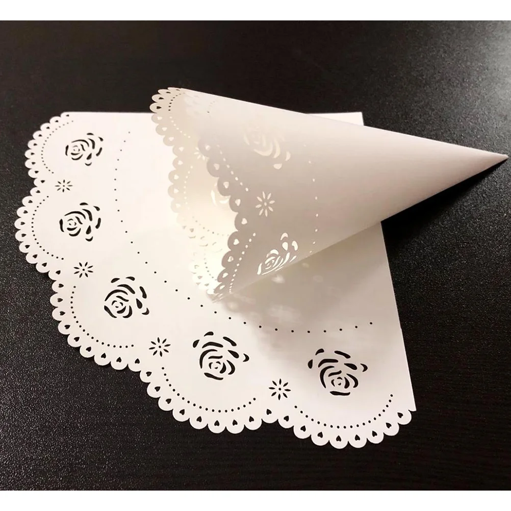 

Conecones Paper Wedding Petal Holders Holder Flower Bouquetparty Candy Serving Tastingstand Cream Rose Ice Favors Appetizer