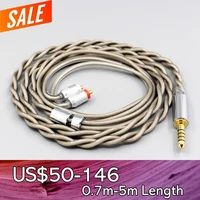 type6 756 core 7n litz occ silver plated earphone cable for sony xba h2 xba h3 xba z5 xba a3 xba a2 2 core 2 8mm ln007837