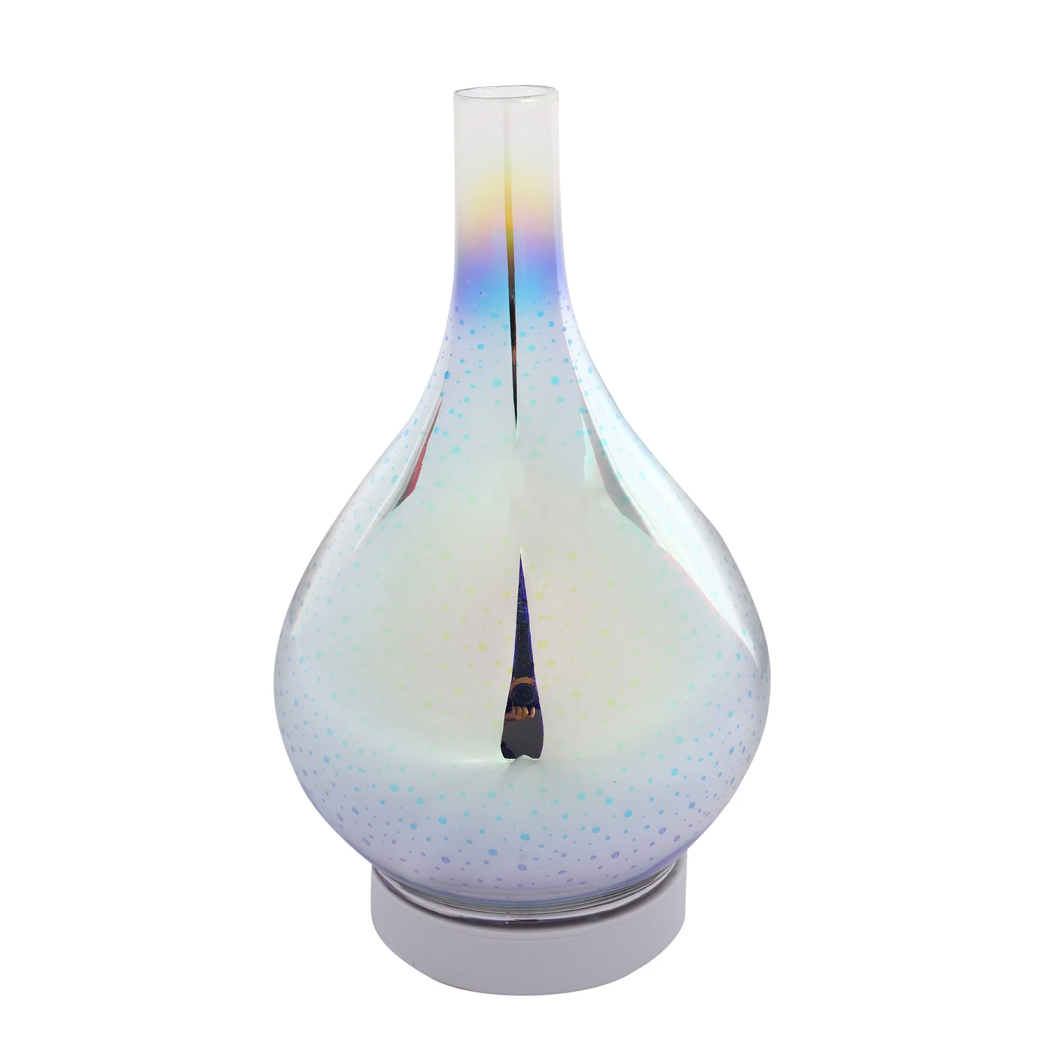 

3D Firework Glass Vase Shape Air Humidifier with 7 Color Led Night Light Aroma Essential Oil Diffuser Mist Maker Ultrasonic H