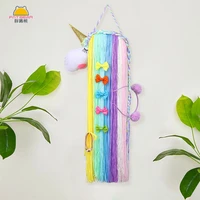 baby unicorn hairpin hair clip holder storage organizer girl room hanging ornament accessories storage belt decoration wall hang