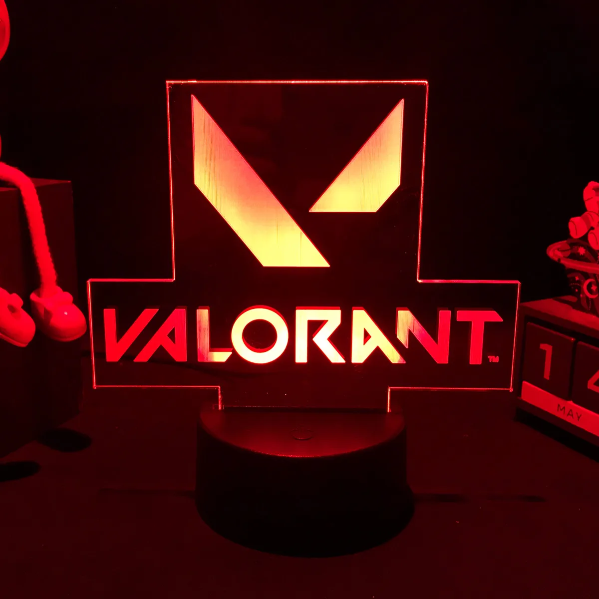 Gaming Valorant 3d Led Light for Kids Bedroom Decor Gamer Birthday Gift  Video Game Room Decoration Led Lamp Bedside