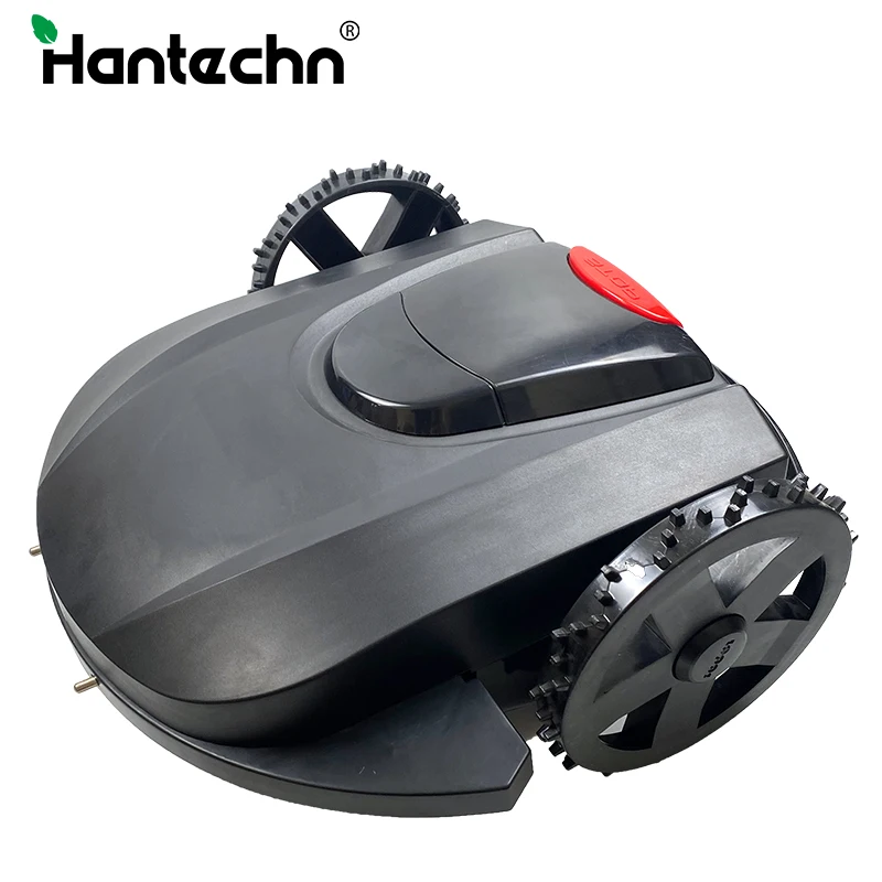 

black robotic lawn mower automatic electric robot lawn mower