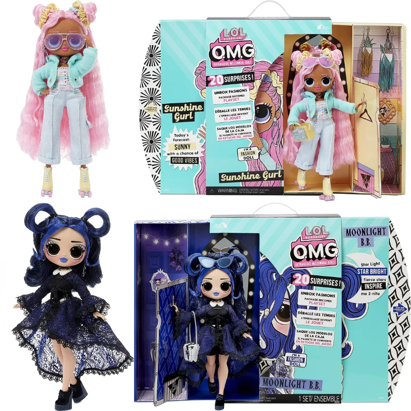 

Original LOL New Surprise Doll Super Big Sister Sun Moonlight Series OMG Fashion Set Girl Birthday Gift Toy