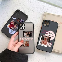 friends phone case for iphone 13 12 11 7 8 plus mini x xs xr pro max matte transparent cover