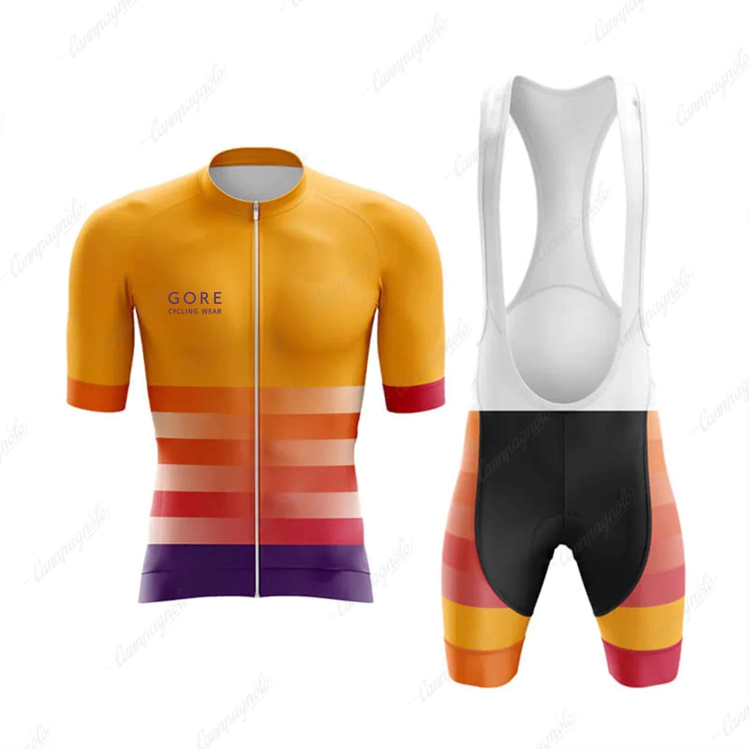 

GORE Cycling Wear Men Cycling Jersey Set Summer Cycling Clothing Breathable Bicycle Shirt Bib Shorts Suit MTB Mountain Bike Tops