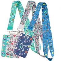 chemical colorful cool lanyards key neck strap lanyards id badge holder keychain key holder hang rope keyrings accessories gifts