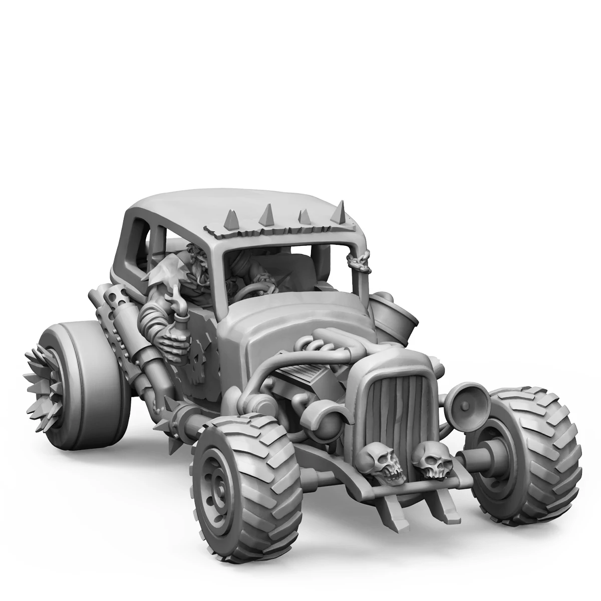 

Unpainted Resin Model Garage Works ORKS ORC RAT ROD