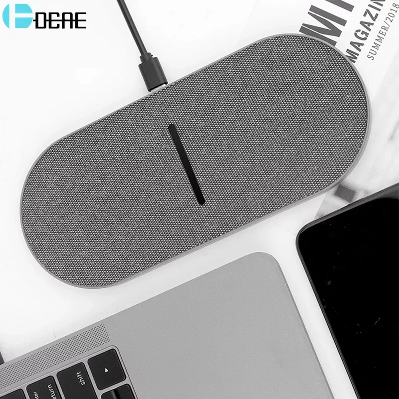 

2 in 1 30W Qi Wireless Charger for iPhone 13 12 Pro Max 11 XS XR X 8 20W Dual Fast Charging Pad For Samsung S21 S20 S10 Xiaomi