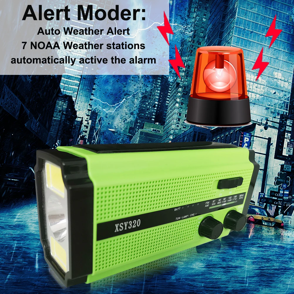 9 inch radio solar hand crank emergency radio flashlight read light amfm usb phone charger eu version built in speaker free global shipping