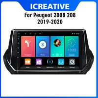 for peugeot 2008 208 2 din car radio multimedia system 2019 2020 gps navigation head unit android carplay wifi fm rear camera