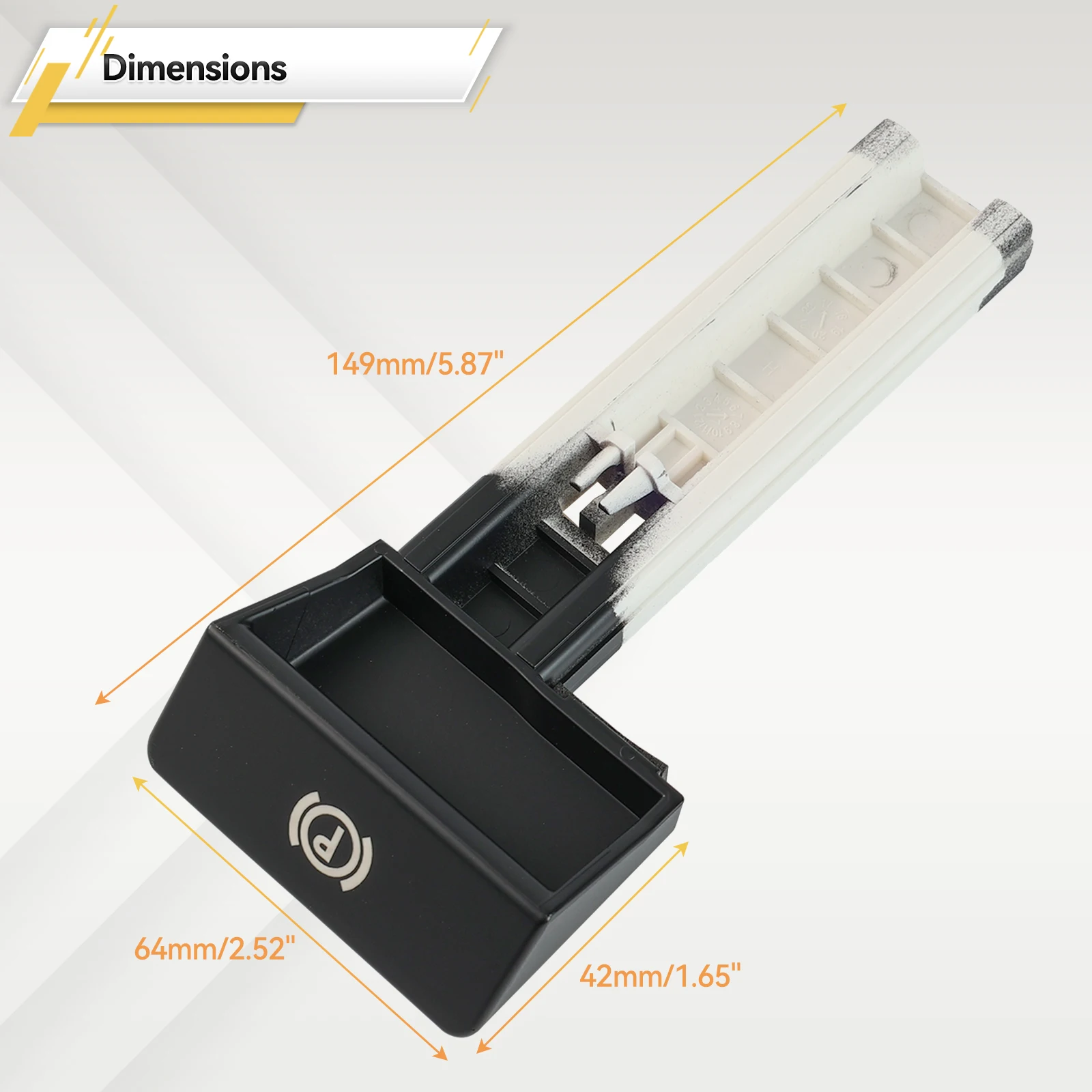 Левый переключатель для стояночного тормоза VW Touareg LHD 2002-10 ручка ручного 7L6711878F 7L6