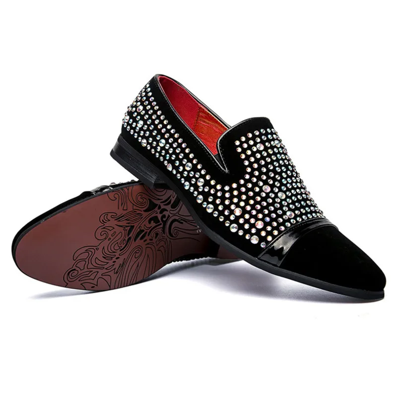 

NXY/Мужская обувь; Мужская обувь Lefu в Корейском стиле; Обувь с инкрустацией стразами и низким берцем; Дышащая мужская обувь с острым носком