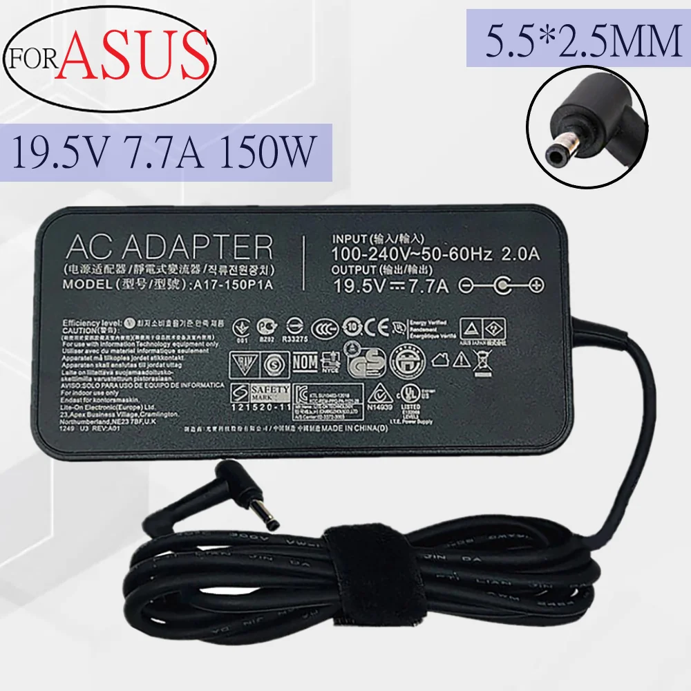 

Genuine for ASUS 19.5V 7.7A AC Adapter Charger A17-150P1A ADP-120ZB BB ADP-150NB D Power Supply For ASUS G71 G73 G72G G74 G73S