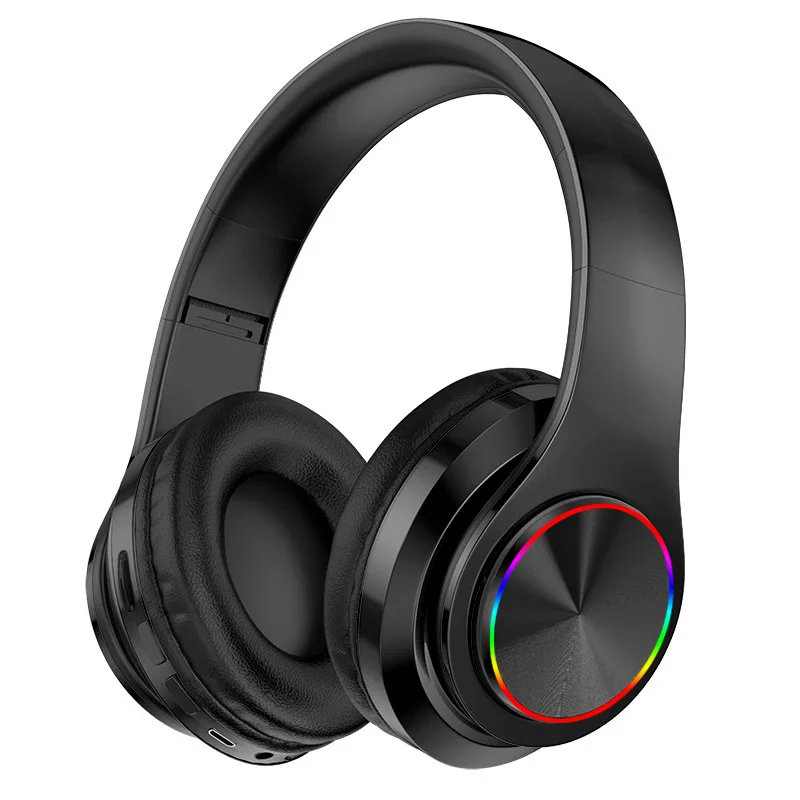 

Foldable Wireless Headphones Bluetooth Stereo Headset Music Sport Headphone With Microphones Surpport SD Card For PC Phone Audio