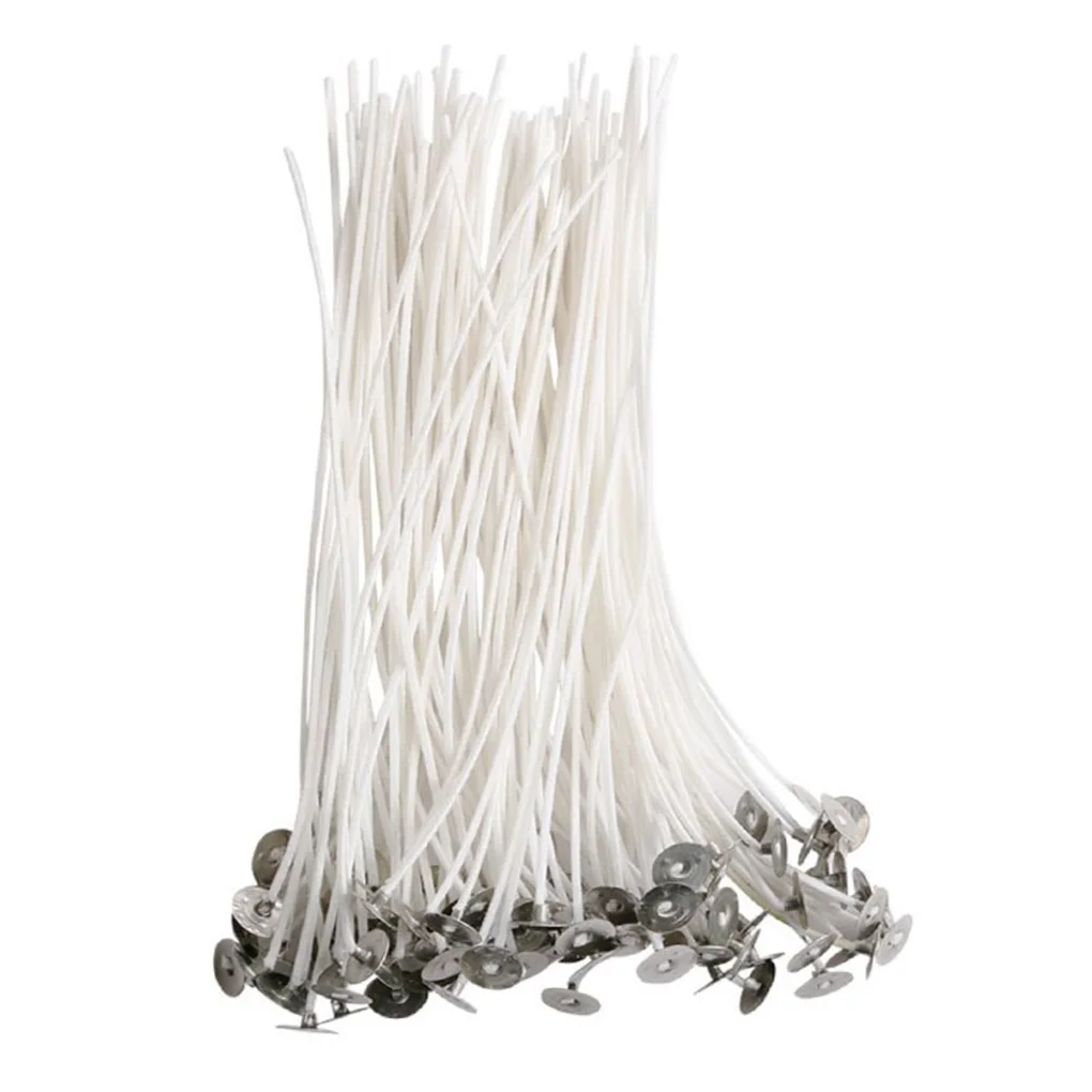 

100pcs/bag Pure Cotton Core Candles Wicks 15cm DIY Candle Making Pre-waxed with Oil Wicks for Party Supplies