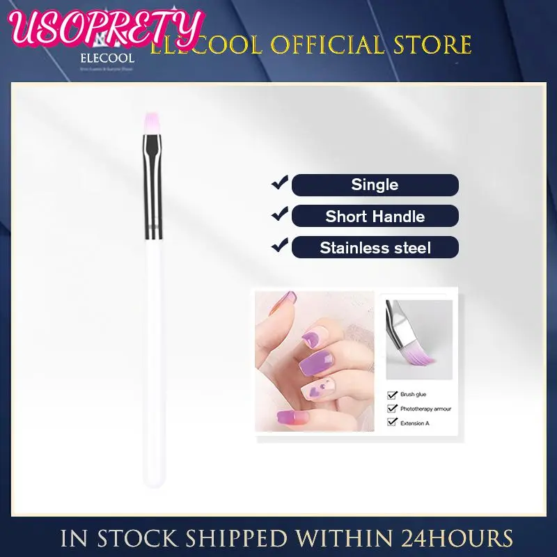 

Кисть для ногтей розовая короткая ручка различные формы ручка с лепестками Полумесяца зубчатый инструмент для маникюра Инструменты для самостоятельного украшения ногтей