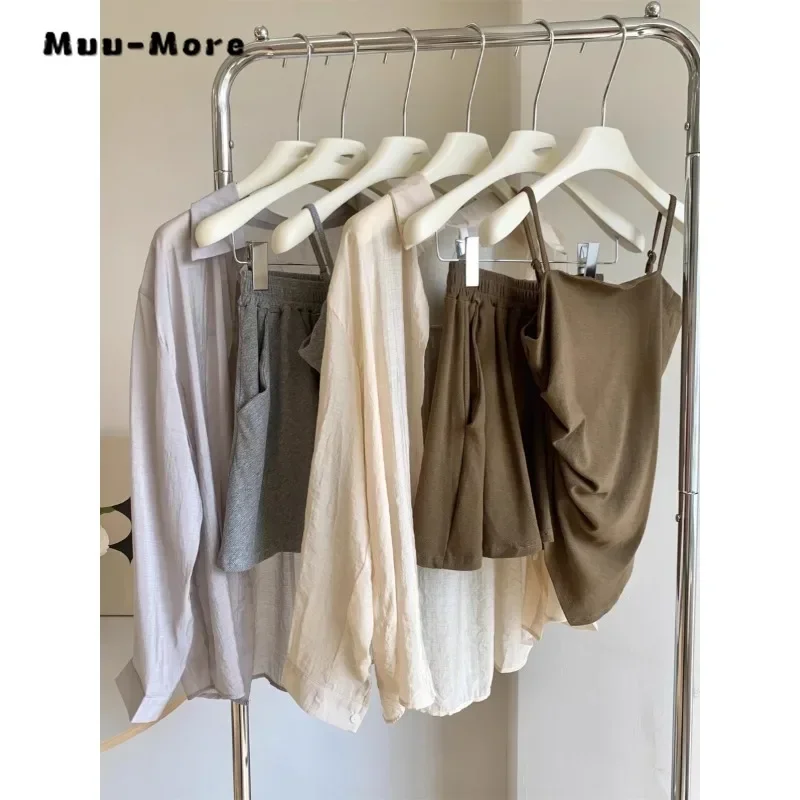 Милый винтажный стиль комплект из 3 предметов женский свободный жилет + тонкая