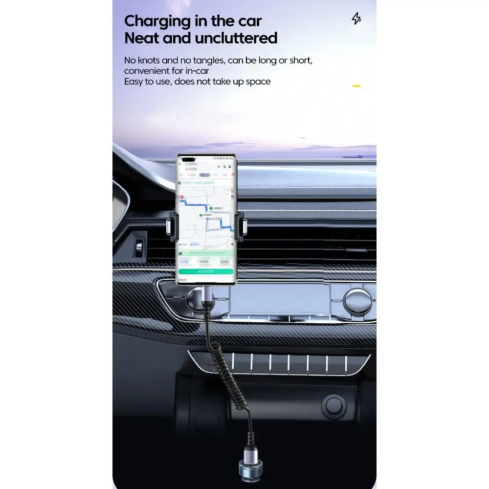 Выдвижной пружинный кабель от 25 см до 1 м