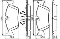 

BOSCH 0986494118 ON BRAKE BALATASI BMW E60 E90 F10 KAMPANYALI (.)