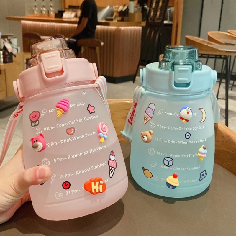 Спортивная чашка для воды л женская летняя портативная соломенная большой