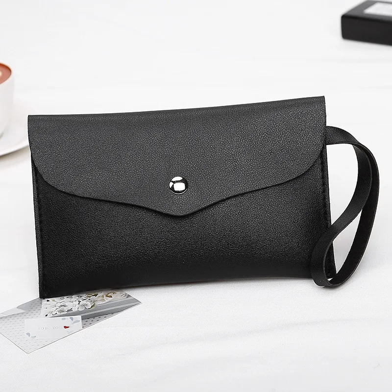 

Women's PU Handbags Korean Version Mobile Phone Bags Simple Fashion Clutches Leisure Shopping Wrist Bag Handheld Coin Key Bag