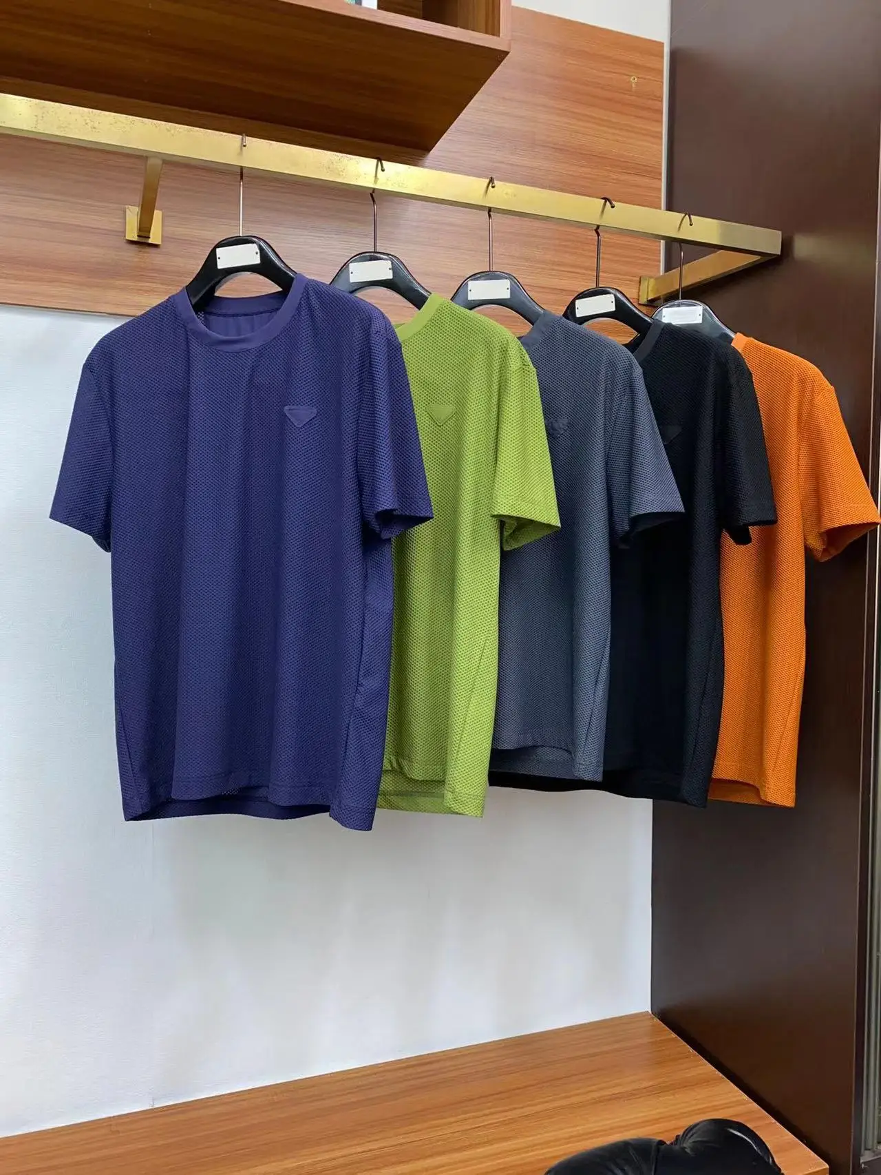 Летняя новая дышащая футболка с круглым вырезом и коротким рукавом