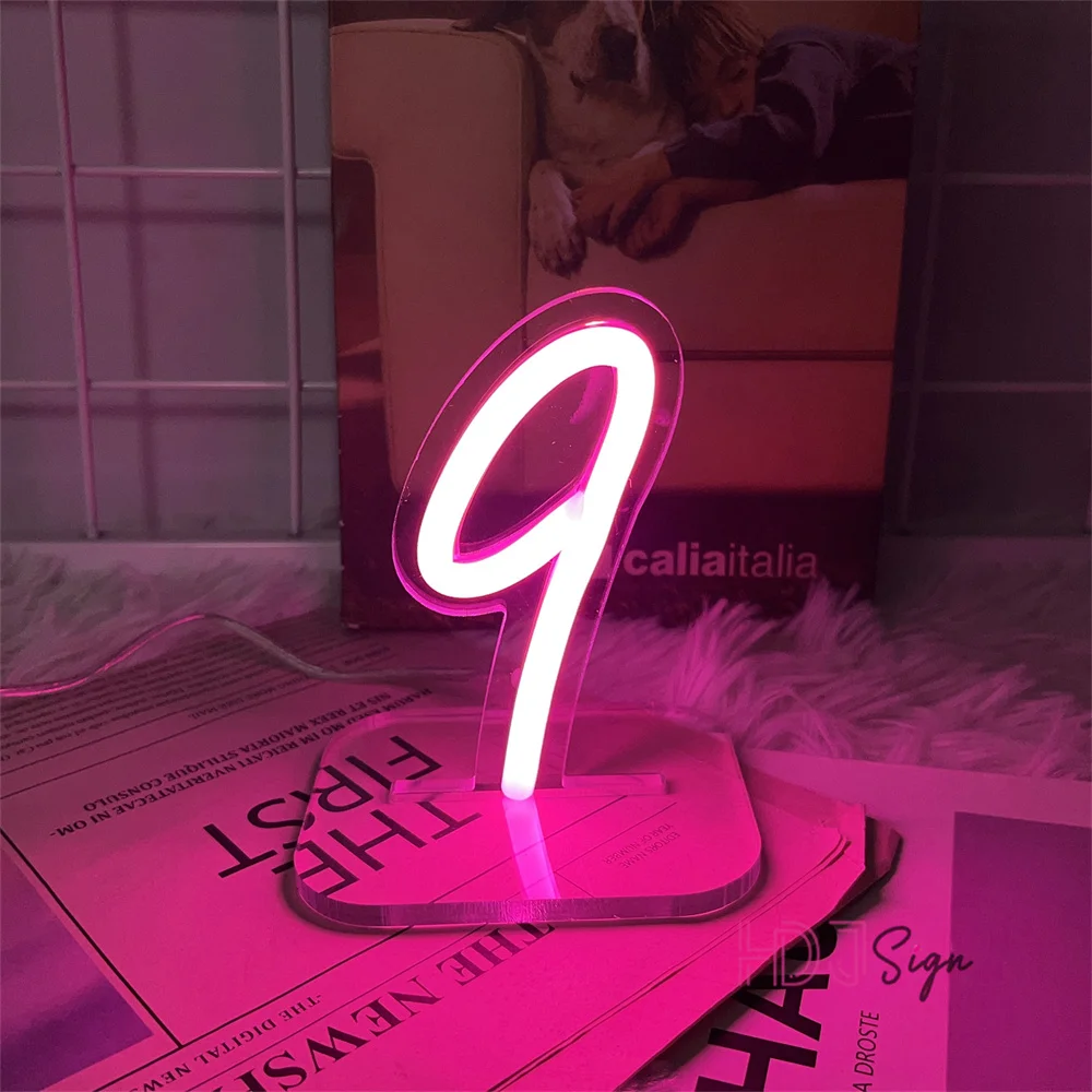 Неоновые свадебные номера HDJSIGN аппликация наклейками три совы неоновые кошки а4 2 основы картонный конверт