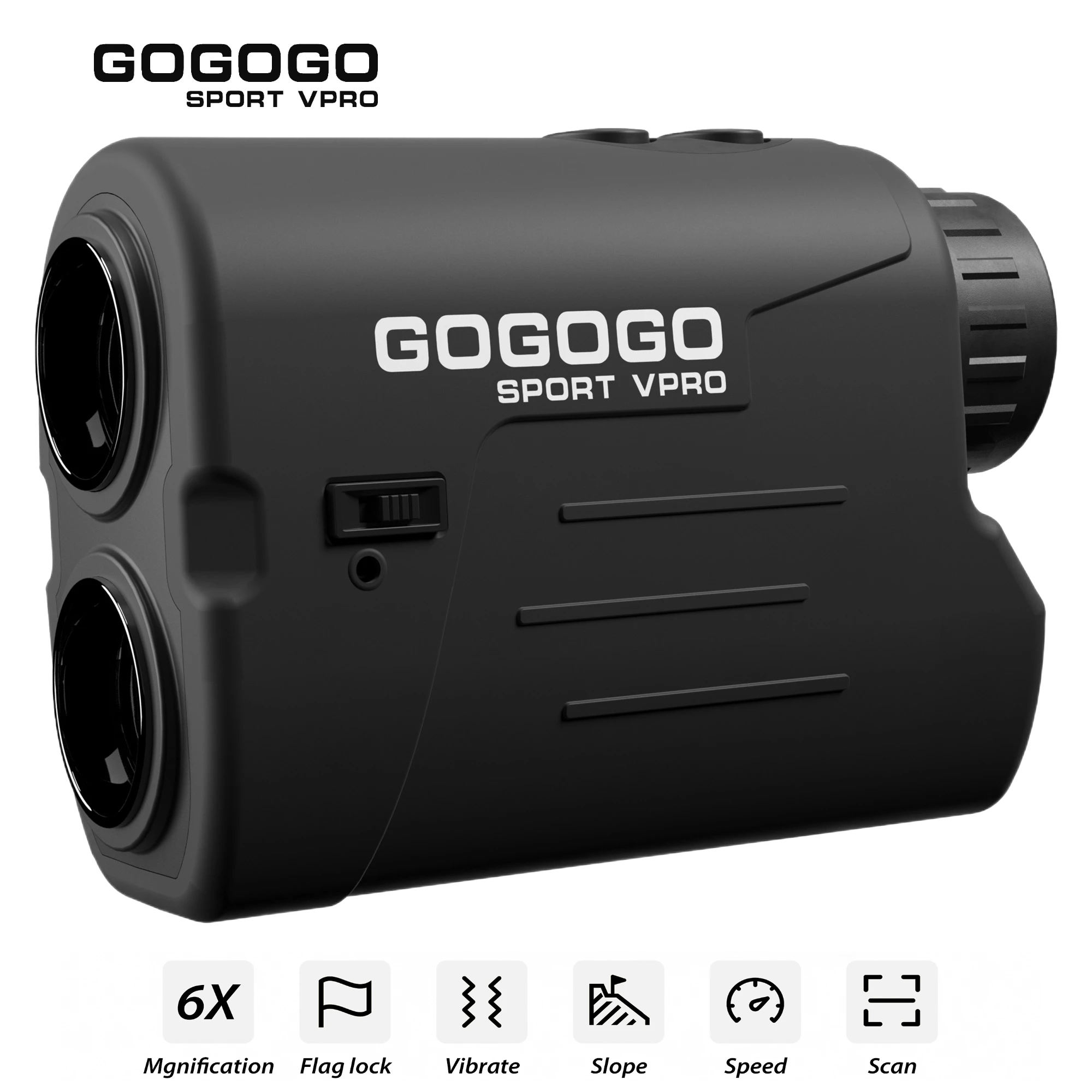 Gogogo Sport Vpro Laser Golf/Hunting Rangefinder 6X Clear Vi