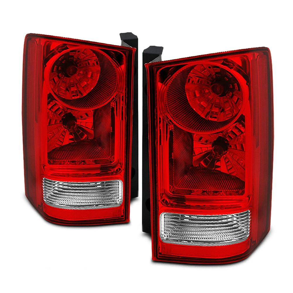 

For Honda 2009-2015 Pilot Red Clear Tail Light Replacement Left + Right Pair Set