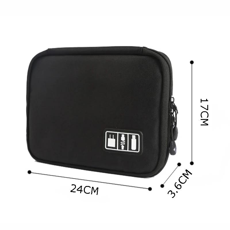 Portable Gadget Cable Organizer Bag Digital Electronic Accessories Storage Bag USB Charger Power Bank Holder Digitals Kit Bags images - 6