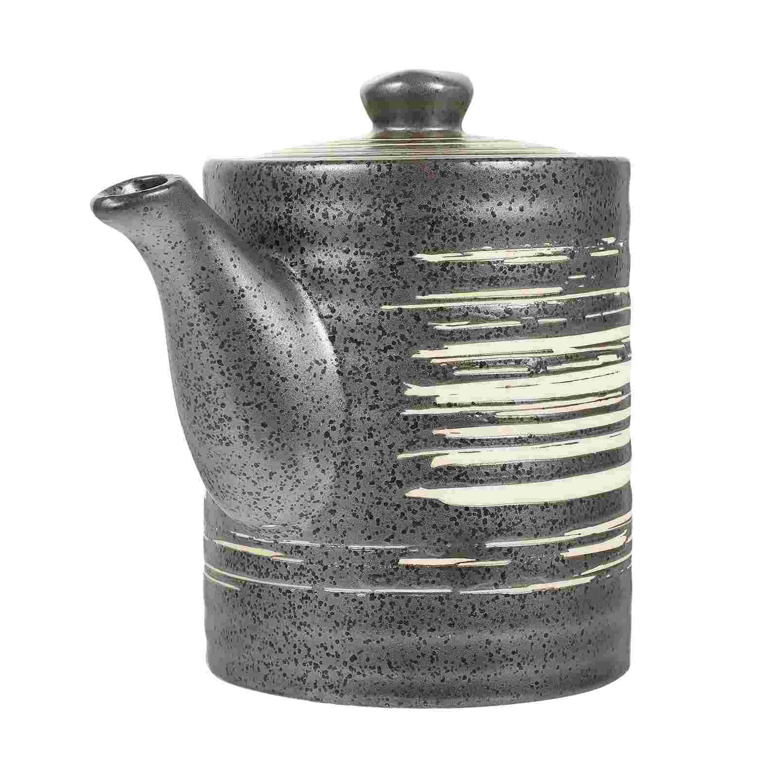

Dispenser Oil Bottle Sauce Ceramic Vinegar Olive Soy Cruet Ceramics Condiment Container Pot Japanese Seasoning Jarbottles Shoyu