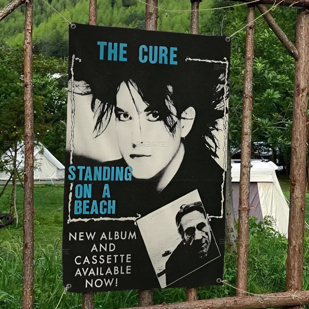 Звездная рок-группа The C-Cure Musi маленький размер баннер для черлидинга флаг с