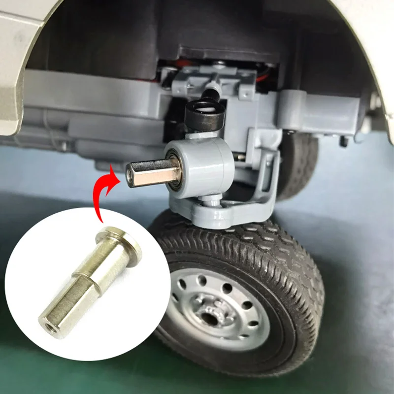 Металлический комбайнер 5 мм, ступица колеса, адаптер с шестигранным уплотнением, обновленные аксессуары для Wpl D12 D16 1/10, запчасти для радиоуправляемых грузовиков