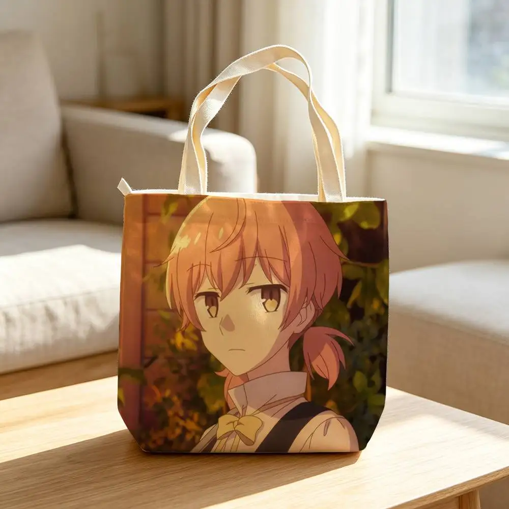 Фото Сумки для хранения товаров Bloom Into You Y-Yuu Koito, водонепроницаемые холщовые сумки, подходящие для посещения занятий, походов за покупками, подарков и поездок на работу. №3
