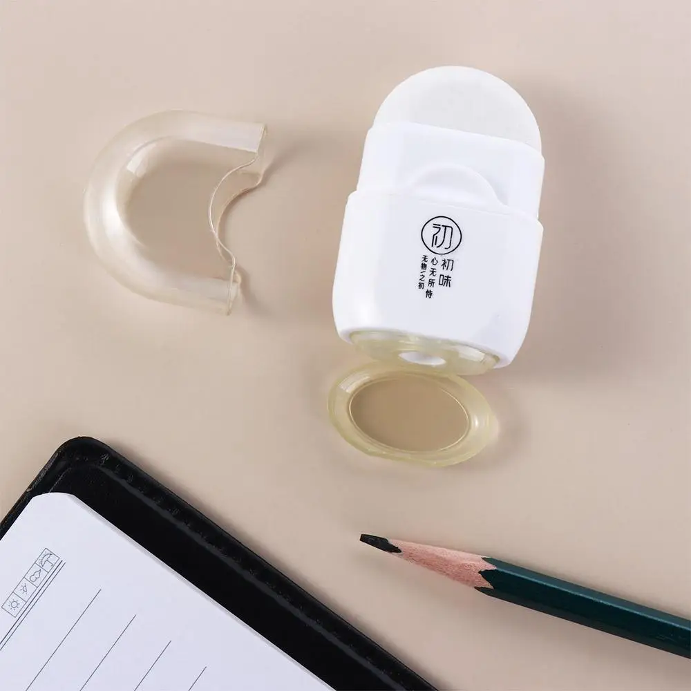 

Sketching Student Stationery Correction Eraser 2 in 1 Pencil Sharpener Eraser Art Supplies Multifunctional Sharpener